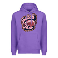 Purple football mom Premium Hoodie - JahusDesignShop