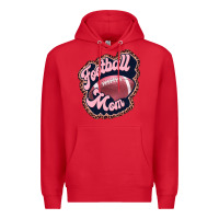 Red football mom Premium Hoodie - JahusDesignShop