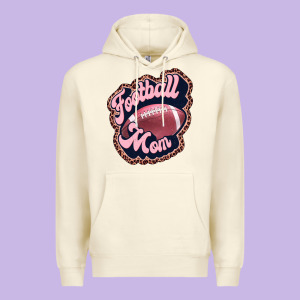 Football Mom Premium Hoodie Designed By Jahusdesignshop