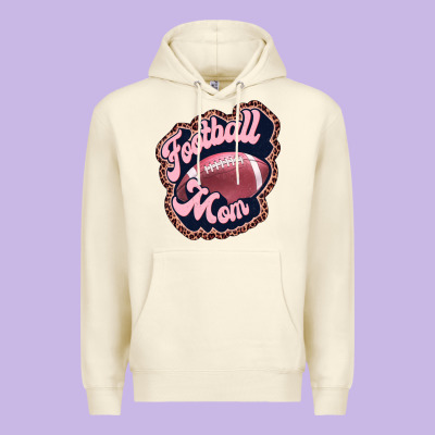 Football Mom Premium Hoodie Designed By Jahusdesignshop