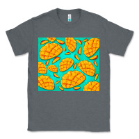 Charcoal Heather mango Classic Tee - BarkalooDesign