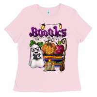 Bubblegum Pink boooks Ladies Tee - BarkalooDesign