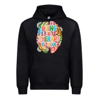 Black going to therapy is cool Urban Hoodie - NancyCooperArtShop