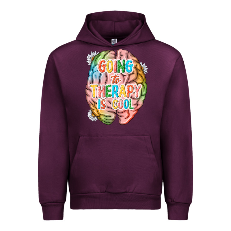 Going To Therapy Is Cool Urban Hoodie by NancyCooperArtShop | Teevron