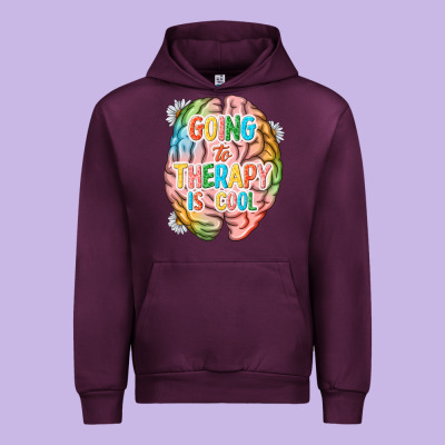 Going To Therapy Is Cool Urban Hoodie Designed By Nancycooperartshop