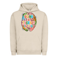 Pigment French Oak going to therapy is cool Urban Hoodie - NancyCooperArtShop