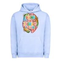 Pigment Grape Ice going to therapy is cool Urban Hoodie - NancyCooperArtShop