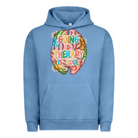 Pigment Pebble Blue going to therapy is cool Urban Hoodie - NancyCooperArtShop
