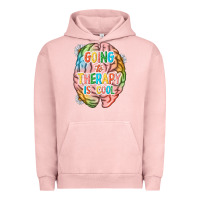 Pigment Salmon going to therapy is cool Urban Hoodie - NancyCooperArtShop