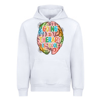 White going to therapy is cool Urban Hoodie - NancyCooperArtShop