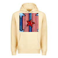 4th Of July Stars And Stripes Seamless Pattern Premium Hoodie | Teevron