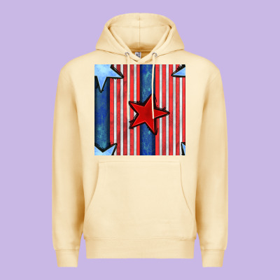 4th Of July Stars And Stripes Seamless Pattern Premium Hoodie Designed By Bundleandbundleshop