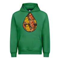 Emerald Fall Teardrop Urban Hoodie - LillyAllenDesigns