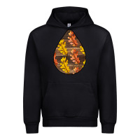 Foreset Green Fall Teardrop Urban Hoodie - LillyAllenDesigns