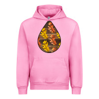 Fuchsia Pink Fall Teardrop Urban Hoodie - LillyAllenDesigns