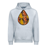 Heather Grey Fall Teardrop Urban Hoodie - LillyAllenDesigns