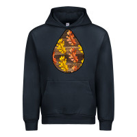 Navy Fall Teardrop Urban Hoodie - LillyAllenDesigns