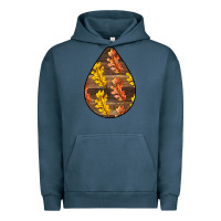 Pigment Midnight Navy Fall Teardrop Urban Hoodie - LillyAllenDesigns
