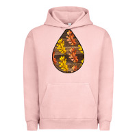 Pigment Salmon Fall Teardrop Urban Hoodie - LillyAllenDesigns
