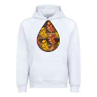 White Fall Teardrop Urban Hoodie - LillyAllenDesigns