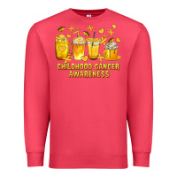 Cardinal Childhood Cancer Awareness Coffee Cups Premium Sweatshirt - texasbilliewilder
