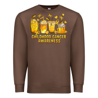Chestnut Childhood Cancer Awareness Coffee Cups Premium Sweatshirt - texasbilliewilder