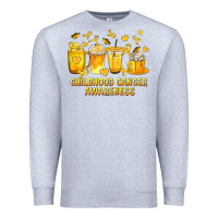 Heather Grey Childhood Cancer Awareness Coffee Cups Premium Sweatshirt - texasbilliewilder