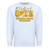White Childhood Cancer Awareness Coffee Cups Premium Sweatshirt - texasbilliewilder