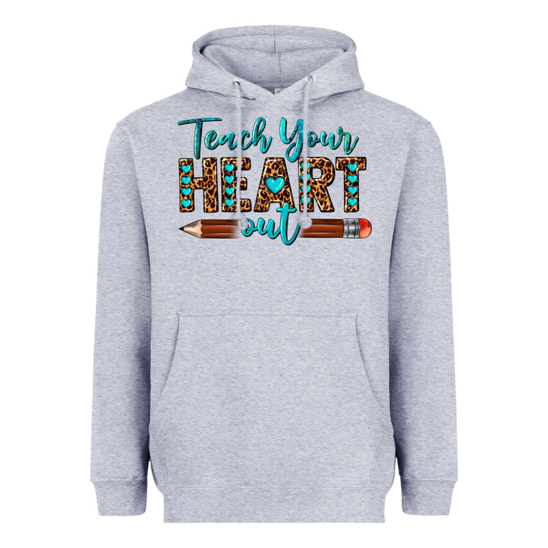 Teach Your Heart Out Heavyweight Hoodie by texasbilliewilder | Teevron