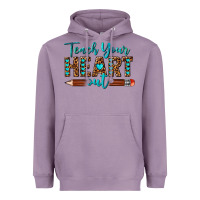 Lavender teach your heart out Heavyweight Hoodie - texasbilliewilder