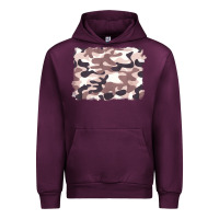 Mauve Wine milky camouflage Urban Hoodie - BarkalooDesign