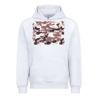 White milky camouflage Urban Hoodie - BarkalooDesign