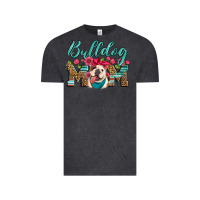 Vintage Black english bulldog mom Vintage Tee - Artiststas