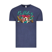 Vintage Denim english bulldog mom Vintage Tee - Artiststas
