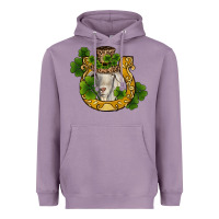 Lavender st patricks day goat horseshoe shamrock Heavyweight Hoodie - RanaPortraitStore