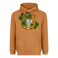 Meerkat st patricks day goat horseshoe shamrock Heavyweight Hoodie - RanaPortraitStore