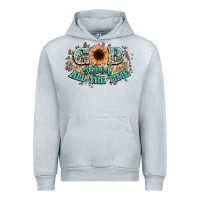 Heather Grey god is good all the time Urban Hoodie - NancyCooperArtShop