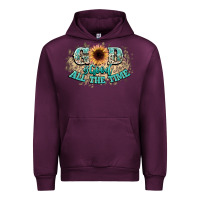 Mauve Wine god is good all the time Urban Hoodie - NancyCooperArtShop