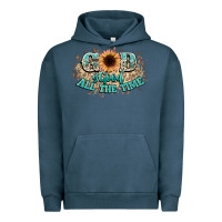 Pigment Midnight Navy god is good all the time Urban Hoodie - NancyCooperArtShop
