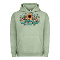 Pigment Oil Green god is good all the time Urban Hoodie - NancyCooperArtShop