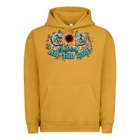 Pigment Peanut Butter god is good all the time Urban Hoodie - NancyCooperArtShop