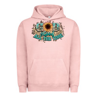 Pigment Salmon god is good all the time Urban Hoodie - NancyCooperArtShop