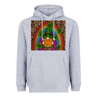 St Patricks Day Gnomes Shamrock Rainwow Heavyweight Hoodie | Teevron