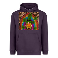 Plum st patricks day gnomes shamrock rainwow Heavyweight Hoodie - RanaPortraitStore