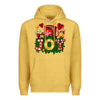 Antique Gold christmas joy coffee and candies Premium Hoodie - AdoDesignShop