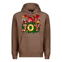 Chestnut christmas joy coffee and candies Premium Hoodie - AdoDesignShop