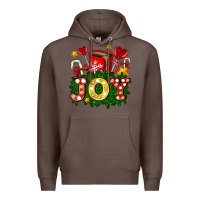 Coffee christmas joy coffee and candies Premium Hoodie - AdoDesignShop