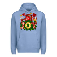 Colony Blue christmas joy coffee and candies Premium Hoodie - AdoDesignShop