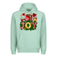 Seafoam christmas joy coffee and candies Premium Hoodie - AdoDesignShop