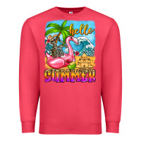 Cardinal hello summer skeleton Premium Sweatshirt - Zillion Design Studio